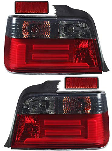 Diederichs Lightbar Rückleuchten Set E36 Bj. 1990-1999 Limousine klar rot smoke
