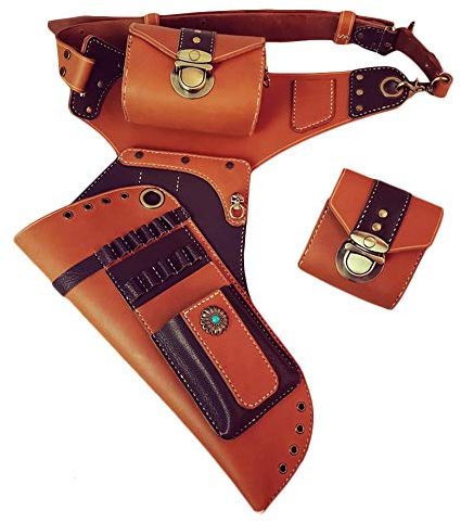 FHUILI Pfeilköcher - Traditioneller Hip Köcher Bow - Jagd-Schießen Bogenschießen Köcher - Pfeil Halter Quiverbag - Handmade-Bogen-Pfeil-Halter-Schulter-Gurt-Beutel-Beutel für Sport Schießen,A