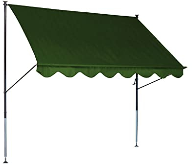 Angerer Freizeitmöbel GmbH Tenda da Sole a Morsetto Standard, Montaggio Senza Fori e tasselli, Ideale per Appartamenti in affitto (Verde, 150 cm)
