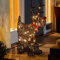 Marco Paul Weihnachts-Rentier, glitzernd, Rudolph, dekorativ, beleuchtet, 80 warmweiße LED-Rentiere, für drinnen und draußen, rustikal, stehend, festlich, für den Innenbereich, Weihnachtsdekoration