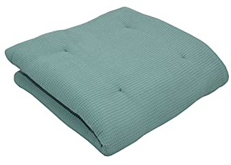 ULLENBOOM ® Baby Krabbeldecke 120x120 cm gepolstert in Salbeigrün (Made in EU) - Krabbeldecke für Baby mit 100% ÖkoTex Baumwolle, ideal als Babydecke, Laufgittereinlage & Spieldecke