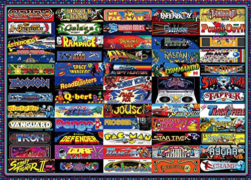 Arcadeageddon! Retro Arcade Game Collage 1000 Teile Puzzle