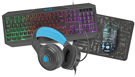 FURY Keyboards Marke Model Pack Gaming 4 in 1 Thunderreak-Port TEC + Rat + AUR + ALF