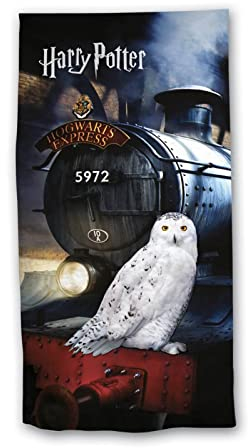 Harry Potter Hogwarts Express Owl Hedwig Towel 70 x 140 cm Cotton Beach Towel Bath Towel