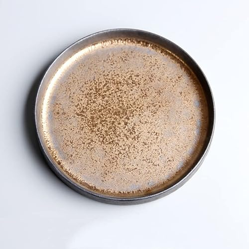 thumbgeek Taza de café vintage japonesa de gran capacidad con mango de madera retro de cerámica (posavasos)