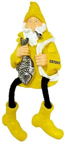 Fischer Ostsee Ostfriesennerz Souvenir Magnet Poly Schlenkerbeinen Kordelfüße