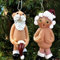 Persepolis 2-teiliges Set, 5 cm, Weihnachtsdekoration, frecher Weihnachtsmann, hängende Ornamente, nackt, lustig, Weihnachtsfeier, Dekoration, Wichtelgeschenk (5 cm)