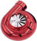Turbo-Lufterfrischer, KIMISS 2,8 * 2,4 * 1,0 Zoll Auto-Lüftungsclip Aromatherapie-Duftdiffusor Auto-Luftdiffusoren Lufterfrischer für Auto-Diffusor-Ornamente (rot)