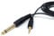 DRUT 1.5m 3.5mm MONO Jack to 6.35mm MONO Jack Plug Audio TS Coax Cable Lead, Male to Male Gold Flashed Ends 5ft