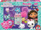 Schmidt Spiele 56473 Gabby's Dollhouse, Geburtstagsfeier im Puppenhaus, 60 Teile Kinder-Glitzerpuzzle