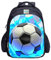MATMO Fußball-Rucksack für Jungen, Fußball-Druck, cooles Fußball-Muster, Schultasche, Fußball-Rucksack 23-11, One_Size, Cartoon