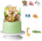 11 Stück Tortendeko 1. Geburtstag Safari Zoo Cake Topper Dschungel Safari Tortendeko Waldtiere Figuren Cake Topper 1. Geburtstag Torten Deko Für 1 Jahr Junge Mädchen
