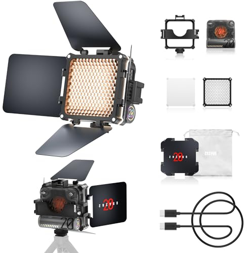 Zhiyun FIVERAY M20 Combo LED Fotografia Illuminazione Continua 20W Bicolore 2700K-6500K con diffusore porta magnetica CRI 95+ TLCI 97+