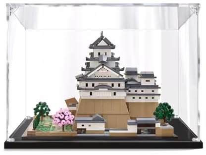 Acryl Vitrine für 21060 Burg Himeji Baustein,Staubdichte Vitrine Transparente Schaukasten Kompatibel Mit Lego 21060 Baustein Modelle (Nur Vitrine) A,2MM