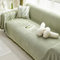 FANSU Sofabezug L Form 1 2 3 4 Sitzer, Elegant Sofaüberwurf Decke Ecksofa Universelle rutschfeste Couch Bezug Sofaschoner Sofa Decken Couch Überwürf Einteiliger Sofabezug (Grün,180 * 420cm)