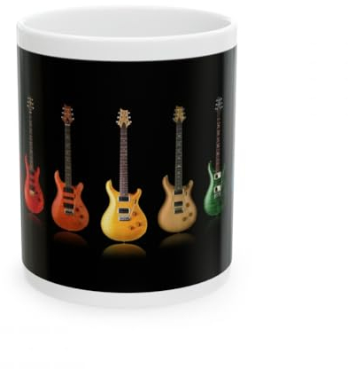 Jm-Déco Mug Guitare Electrique - Idée Cadeau - Tasse en céramique