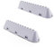 DEKAROX Trommelrippe Set 2 Stück 225x53x40mm für Indesit C00533119 C00268109 Whirlpool Bauknecht 482000023096 Mitnehmer mit 12 Löchern weiß für Waschmaschine und Waschtrockner
