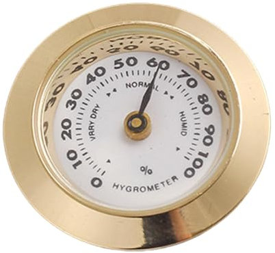 Fukamou Igrometro analogico per Humidor per sigari | Igrometro analogico per sigari, Igrometro da 28 mm per sigari Humidor Scatola per sigari Latta per sigari, per Humidor