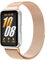 Amzpas Métal Bracelet pour Samsung Galaxy Fit 3, Acier Inoxydable en Métal pour Samsung Galaxy Fit3 SM-R390, Or rose
