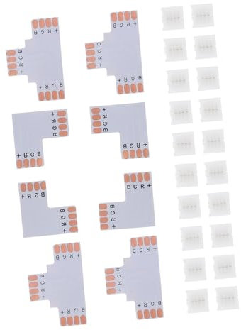 KITANDOVE 1 Satz Lichtleistenanschluss Befestigungsschnalle Zubehör Für Deckenhalterungen Feste Schnallen Für Lichtleiste Verdickte Lichtstreifenklemme Clips Für Led-lichtleisten Nylon Weiß