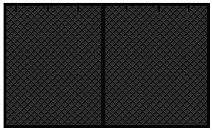 JMORCO Thermal Door Curtain Garage Winter Warmth Insulation Door Curtain Garage Cold Cotton Door Curtain Magnetic Self-absorption Windproof Sound Insulation(Black,8x7FT(254x218cm))
