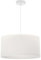Light Home JUTA Hängelampe Glamour Höhenverstellbar - Modern Lampe Hängend fur Esszimmer- Glamour Pendelleuchte - Wohnzimmerlampe Rund - E27 Glühbirne - Weiß Kabel ⌀ 35 cm
