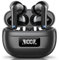 JBMI Auriculares inalambricos Bluetooth, diafragmas de 13mm con Big Bass, Cascos inalambricos Bluetooth 5.3, Reproducción 60H, IPX7, 4 micros para Llamadas nítidas Aptos para iPhone y Android