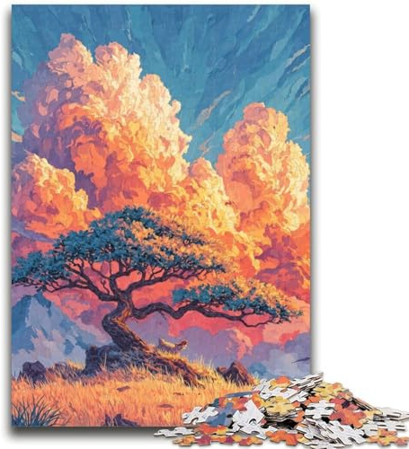 Tree of Life Jigsaw Puzzles for Teenagers, Educational Games Home Decoration Deal As Gifts for The Whole Family 50x75cm