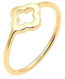 Elli Damen Ring Kleeblatt 925 Sterling Silber 0609680616