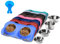 Hubulk Pet Dog Bowls 2 Stainless Steel Dog Bowl with No Spill Non-Skid Silicone Mat + Pet Food Scoop Water and Food Feeder Bowls for Feeding Small Medium Large Dogs Cats Puppies (S, Blue)