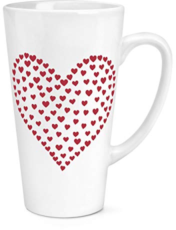 Gift Base Heart of Hearts 17oz Large Latte Mug Cup