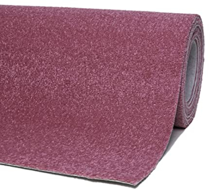 andiamo Teppichboden Izmir für Wohnzimmer und Kinderzimmer - Teppichboden Meterware zum Verlegen - Teppichbelag mit hoher Trittschalldämmung - weicher Teppichboden 400 x 600 cm Pink