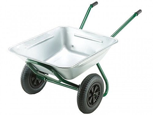 Walsall Wheelbarrow, Green, Pneumatic Wheel