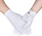 OLESILK Parade Handschuhe für Frauen und Herren Weiße Baumwolle formelle Smoking Kostüm Ehrengarde Handschuhe mit Schnappverschluss Inspektionshandschuhe Für Münzen, Schmuck, Silber, Weiß, 1Paar