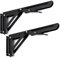 2 piezas Escuadras Abatibles 250mm, Kalolary Acero Inoxidable Resistente Bisagra Plegable Estante Montaje Pared Ahorro Espacio Soporte Triangular Banco Mesa Estantería Muebles, Carga Máxima 55 Libras