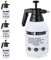 Relaxdays 4 x Pumpsprühflasche, einstellbare Messingdüse, Pflanzen Bewässerung, Schädlingsbekämpfung, 1,5 l Drucksprüher, schwarz