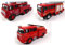 OPO 10 - Lot de 3 camions de Pompiers 1/43 Compatible avec Renault VI S180 + BERLIET GAK + FF 6x6 (P2+P8+P11)