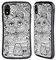 Head Case Designs Offizielle Mad Dog Art Gallery Fantasie Katze Schwarz und Weiss Doodle Hybride Handyhülle Hülle Huelle kompatibel mit Apple iPhone XR