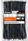 Oksdown 100 Pack Black Plastic Cable Ties 150mm×3.6mm Small Nylon Zip Ties Premium Self Locking 6 inch Mini Tie Wraps