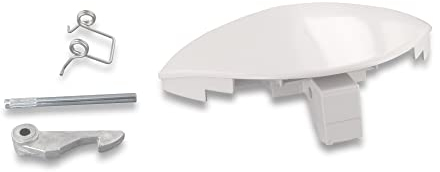 DL-pro Door Handle for Indesit Ariston C00075323 Bauknecht Whirlpool 482000022682 Handle Replacement Handle Door Opener White for WS WD W Washing Machine Washer Dryer