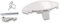 DL-pro Door Handle for Indesit Ariston C00075323 Bauknecht Whirlpool 482000022682 Handle Replacement Handle Door Opener White for WS WD W Washing Machine Washer Dryer