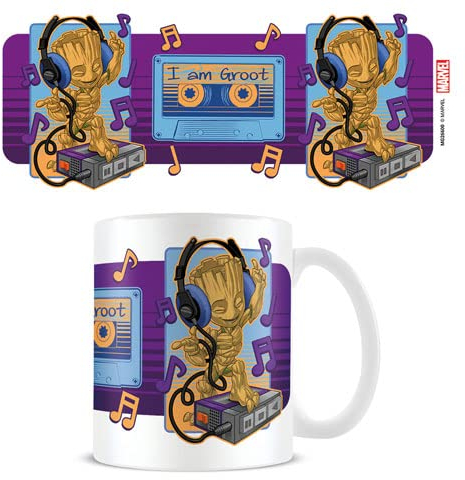 empireposter Guardians of The Galaxy - Groot Cassette - Keramik Tasse - Größe Ø8,5 H9,5cm