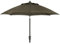 Dehner Sonnenschirm Kos, Ø 220 cm, Höhe 227 cm, Aluminium/Polyester, braun, Groß