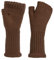 KNIT FACTORY - Cleo Handstulpen - Fingerlose Handschuhe - Gestrickte Handschuhe für Winter - Damen Handstulpen aus Wolle - Hochwertige Qualität - Tobacco