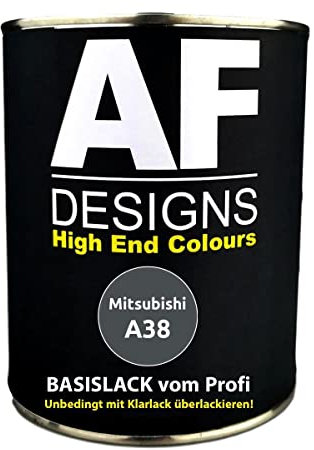 Alex Flittner Designs Peinture de voiture pour Mitsubishi A38 Gris foncé métallisé 500 ml