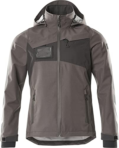 Mascot ACCELERATE Hard Shell Jacke 18301 (atmungsaktiv, winddicht, wasserdicht, robust) (as3, alpha, 3x_l, 4x_l, regular, regular, Dunkelanthrazit/Sch