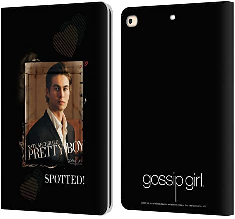Head Case Designs Offizielle Gossip Girl Nate Graphics Leder Brieftaschen Handyhülle Hülle Huelle kompatibel mit Apple iPad 9.7 2017 / iPad 9.7 2018