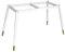tow000ack Patas Muebles de Acero,Patas de Mesa para Comedor de Metal,Base para Mesa de Cristal e Madera,Patas de Escritorio de Trabajo Pesado,con Ventosa y Tornillos,Blanco (165 * 65cm(65 * 26in),B)
