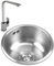 Fregadero Cocina Fregadero Fregadero Fregadero redondo plateado Fregaderos de cocina de acero inoxidable Mini fregadero individual Fregadero de cocina pequeño para instalación bajo encimera y empotrad