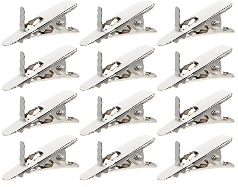 Abaodam 100st Weihnachtsblumenclip Christbaumschmuck Weihnachtsdeko Kleine Krokodilklemmen Aus Metall Zum Basteln Weihnachtsschmuck-Clips Metallklammern Weihnachtsblumen- -Clip Eisen